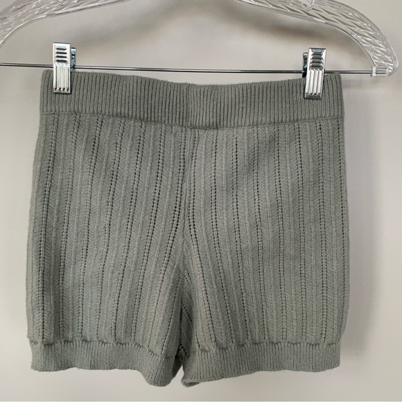 Tularosa Sicily Mint Green Sweater Knit Shorts Size S - Picture 1 of 5
